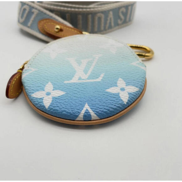 Louis Vuitton By the Pool Lanyard Multi Coin Case LV Blue - Picture 5 of 9